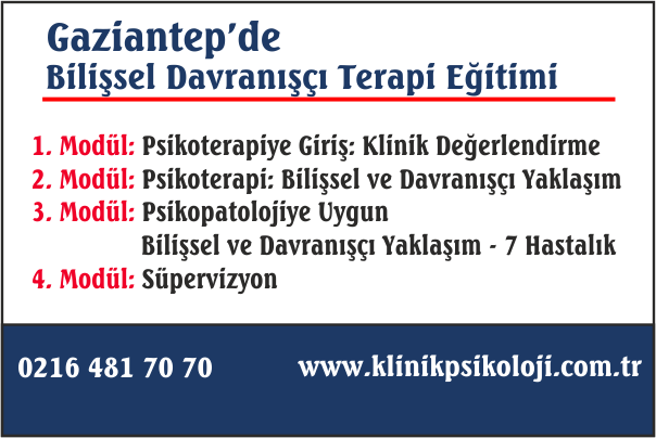 Bilişsel Davranışçı Terapi Eğitimi Klinik Psikoloji Enstitüsü